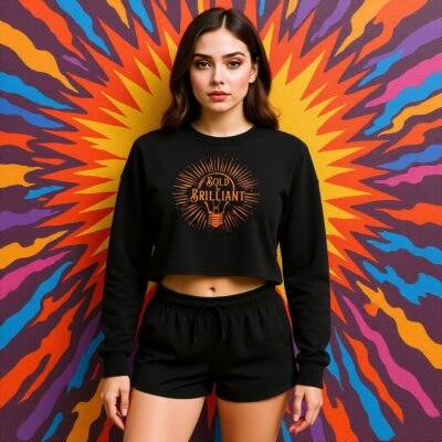 Bold & Brilliant Crop Sweatshirt