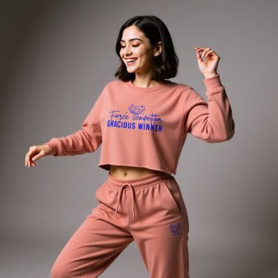 Fierce competitor gracious winner-Sportsmanship Crop Sweatshirt