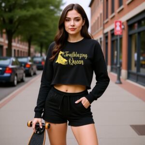 Trailblazing Queen Crop Sweatshirt