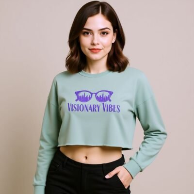 Visionary Vibes Crop Sweatshirt