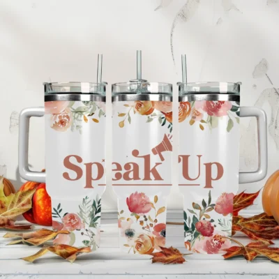 Speak Up 40oz Travel Mug With Handle and Straw