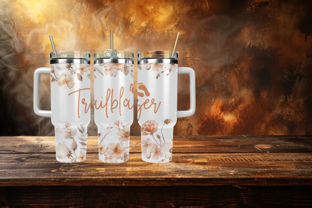 Trailblazer 40oz Travel Mug With Handle and Straw