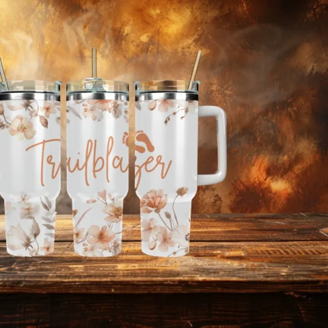 Trailblazer 40oz Travel Mug With Handle and Straw