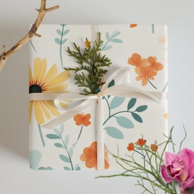Elegant Flora Wrapping paper sheets