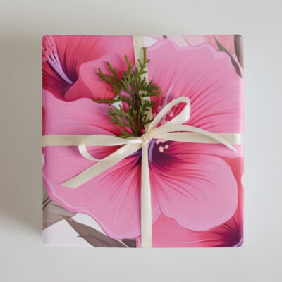 Hibiscus Garden Serenity Wrapping paper sheets