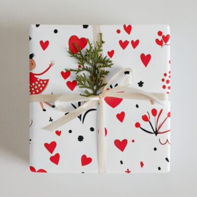 Sweetheart Serenade Wrapping paper sheets