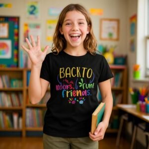 Back to Books, Back to Friends, Back to Fun! Youth Short Sleeve T-Shirt
