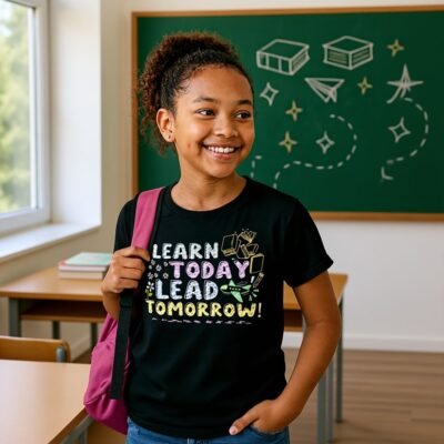 Learn Today, Lead Tomorrow! Youth Short Sleeve T-Shirt