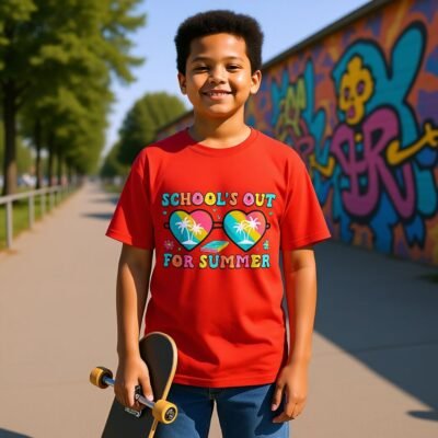 School's Out For Summer Youth classic tee