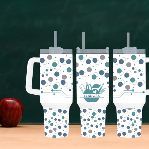 Meet Your New Classroom Hero: The Custom Name 40oz Travel Mug with Handle