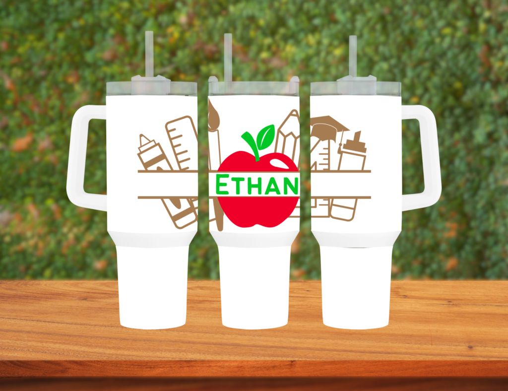 Elevate Your School Days with Our Personalized 40oz Travel Mug