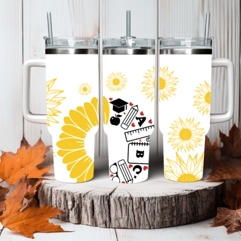 Sip Smart: Brain Boost 40oz Travel Mug with Handle