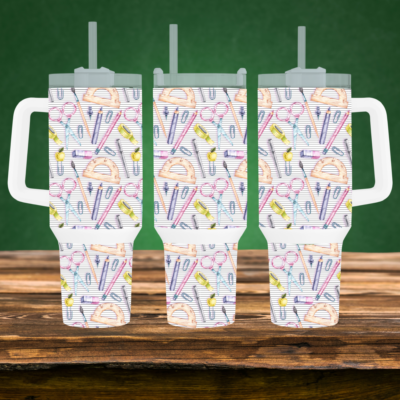 Sip Smart with the Geometry Guru's 40oz Travel Mug