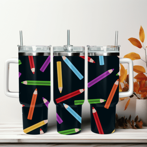 Explore the Versatile Learning in Color 40oz Travel Mug With Handle and Straw