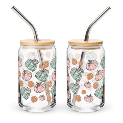 Halloween Printed Can-Shaped Glass - 16oz Spooky Style