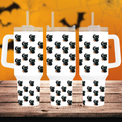 Cauldron Coffee: 40oz Halloween Mug with Handle