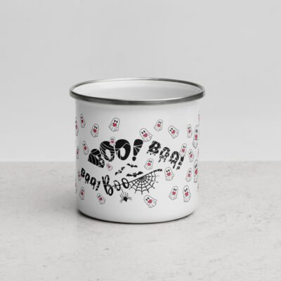 Boo-tiful Brews: 12oz Halloween Enamel Mug