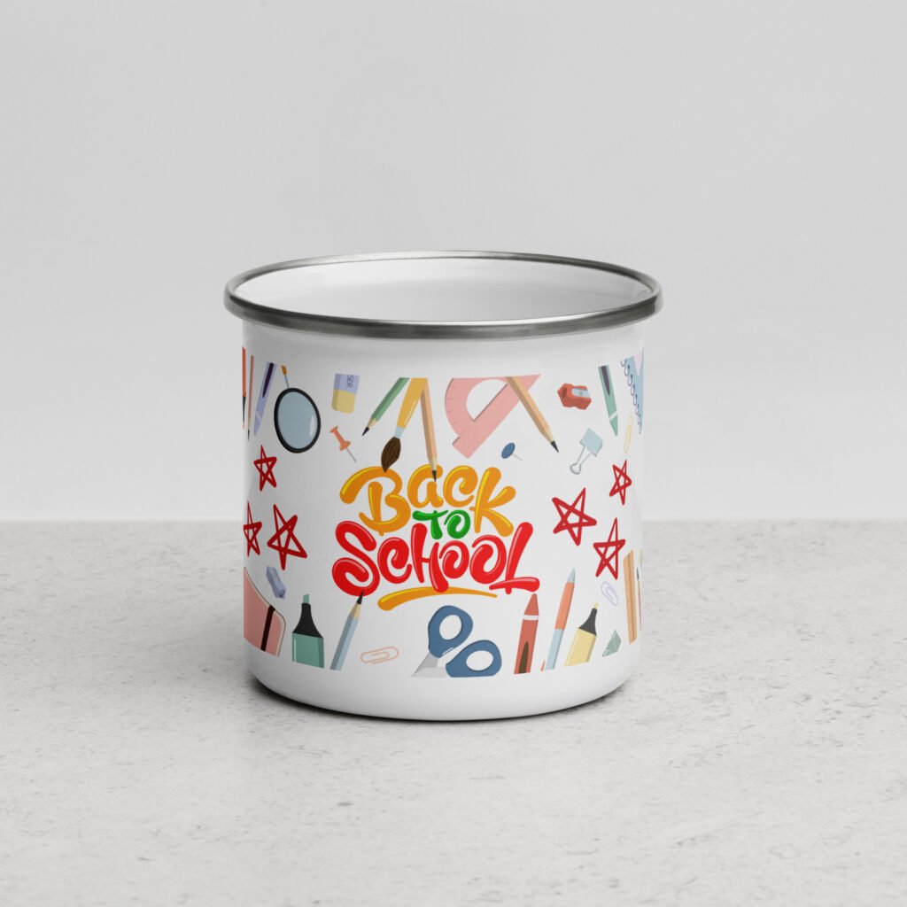 Essential Back to School Basics: ABC Enamel Mug for All Ages