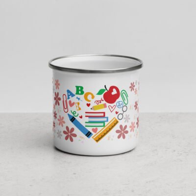 Start Your Day Right with the ABC Cafe Alphabet Enamel Mug
