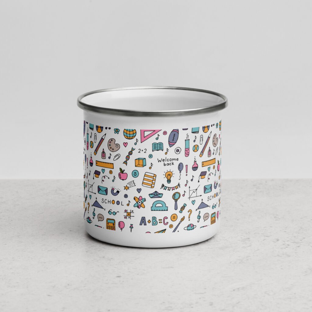 Sip Smarter with Equation Energizer: Your Formula-Infused Enamel Mug