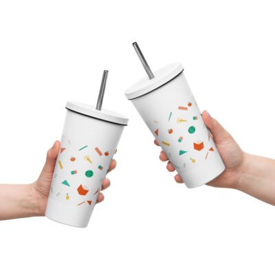 Stay Hydrated with the Straight A Hydration: The 20oz Insulated Tumbler with a Straw!