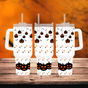 pumpkin spice & everything nice 40oz halloween travel-mug