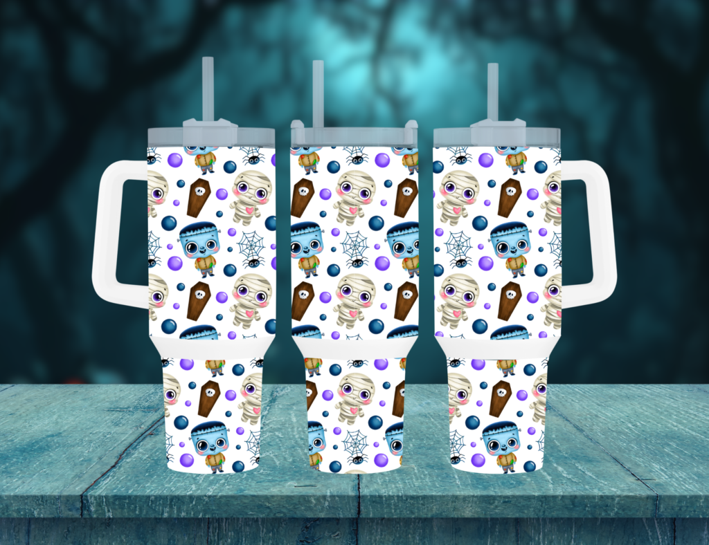 Sip in Style with Our Ghostly Brews 40oz Travel Mug!