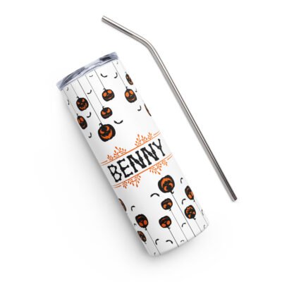 Haunted Vibes  Personalized Name Halloween 20oz Tumbler