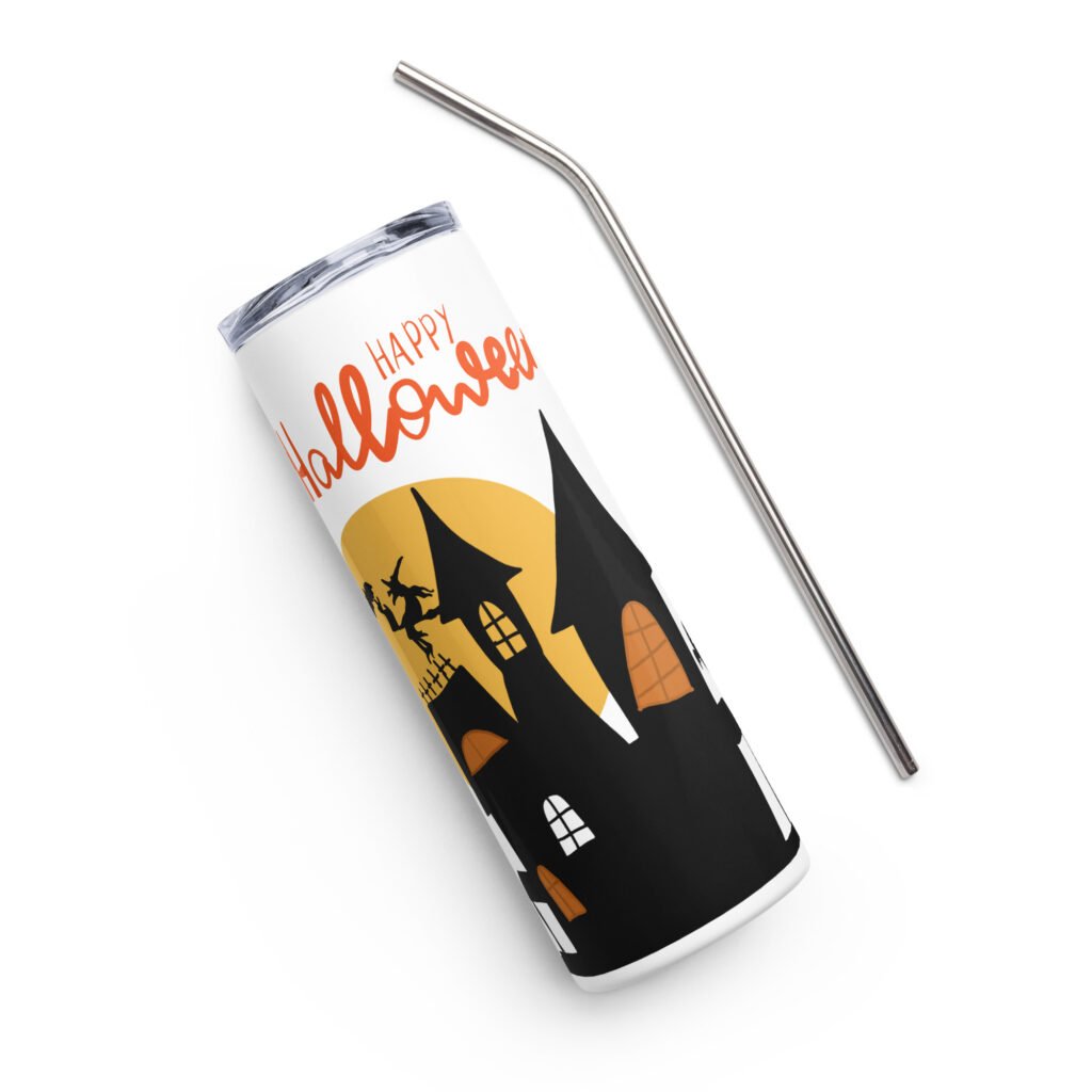 Wickedly Hydrated: Happy Halloween 20oz Stainless Steel Tumbler