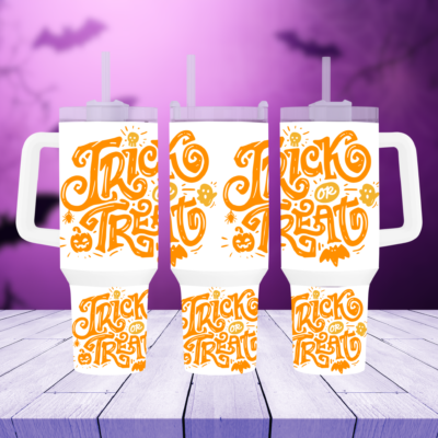 The Trick or Treat 40oz Travel Mug with Handle