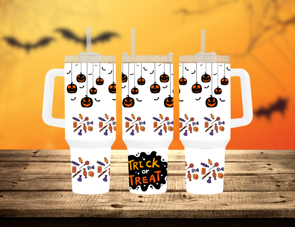 Get Ready for Halloween with the Trick or Treat 40oz Travel Mug!