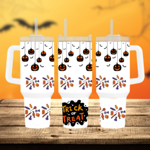 Trick or Treat Tumbler with Straw