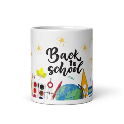 Classic Back to School 11oz White Glossy Ceramic Mug - Best Gift Mug