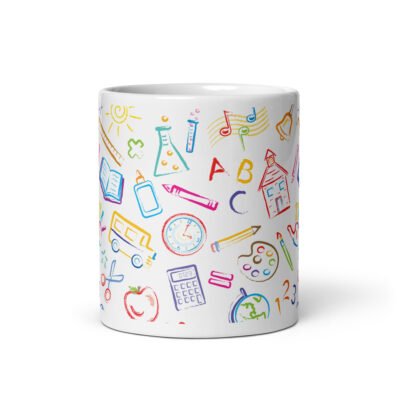 White Glossy Coffee Mug 11oz - Stylish Mugs