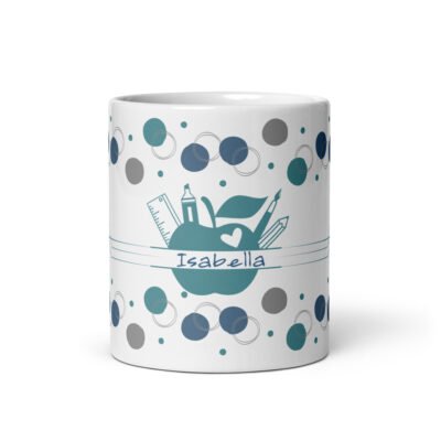 Custom Name Engraved 11oz White glossy mug