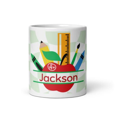 Custom Engraved 11oz Gift Mug-School designed mug