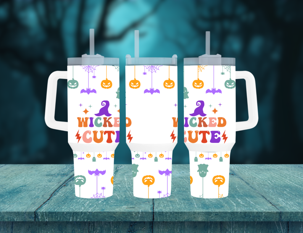 Discover the Enchantment of Our “Wicked Cute” 40oz Halloween Travel Mug