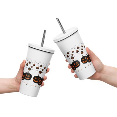 The Ghoulishly Engraved Halloween Insulated Tumbler