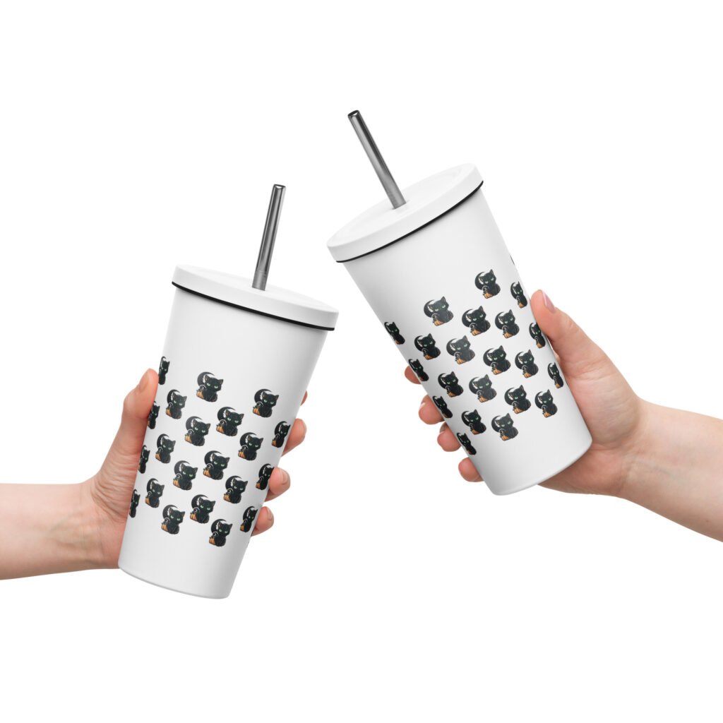 Elevate Your Halloween Experience with the Black Cat Brew Insulated Tumbler