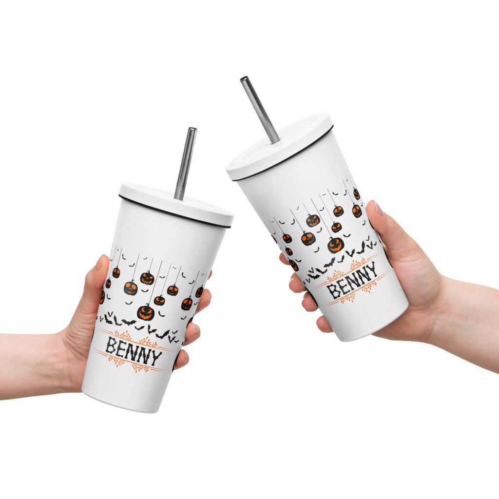 Experience Haunted Vibes with Our Personalized Halloween Tumbler