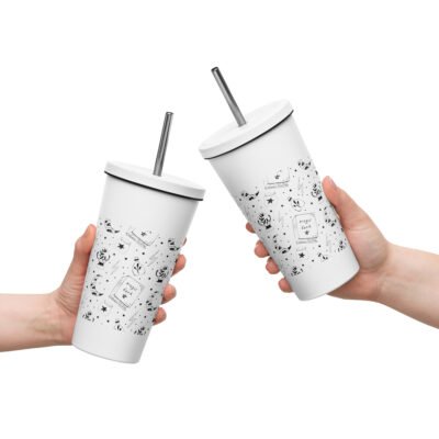 Introducing the Mummy Magic Insulated Tumbler with Straw
