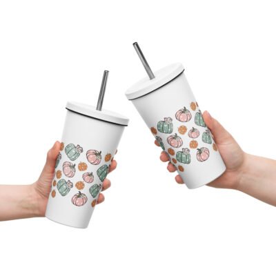 Stay Spooky with the Haunted H2O Halloween Insulated Tumbler with Straw