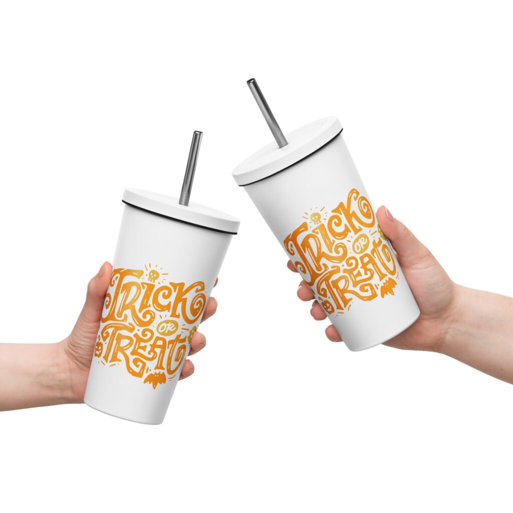 Introducing the Trick or Treat Insulated Tumbler: A Perfect Halloween Companion