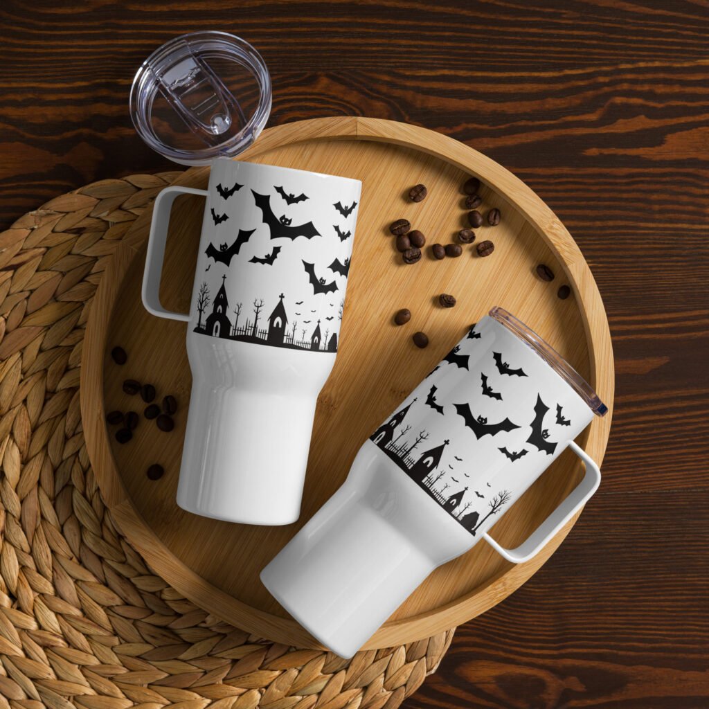 Discover the Phantom’s Flask 25oz Travel Mug with Handle