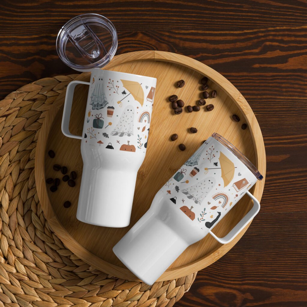 Stay Haunted on the Go with Our Ghoul’s Guide 25oz Travel Companion Mug