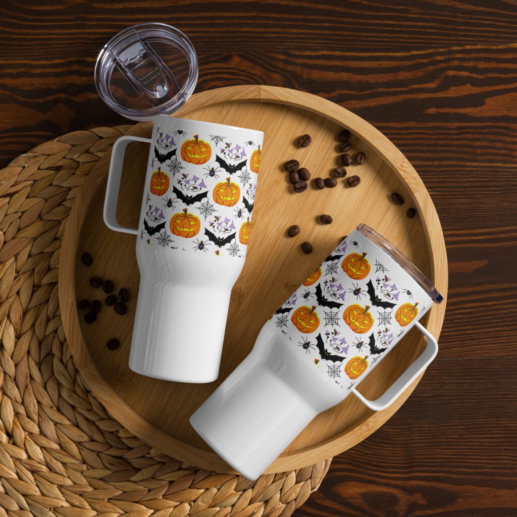 Indulge in the Flavors of Pumpkin Spice 25oz Travel mug