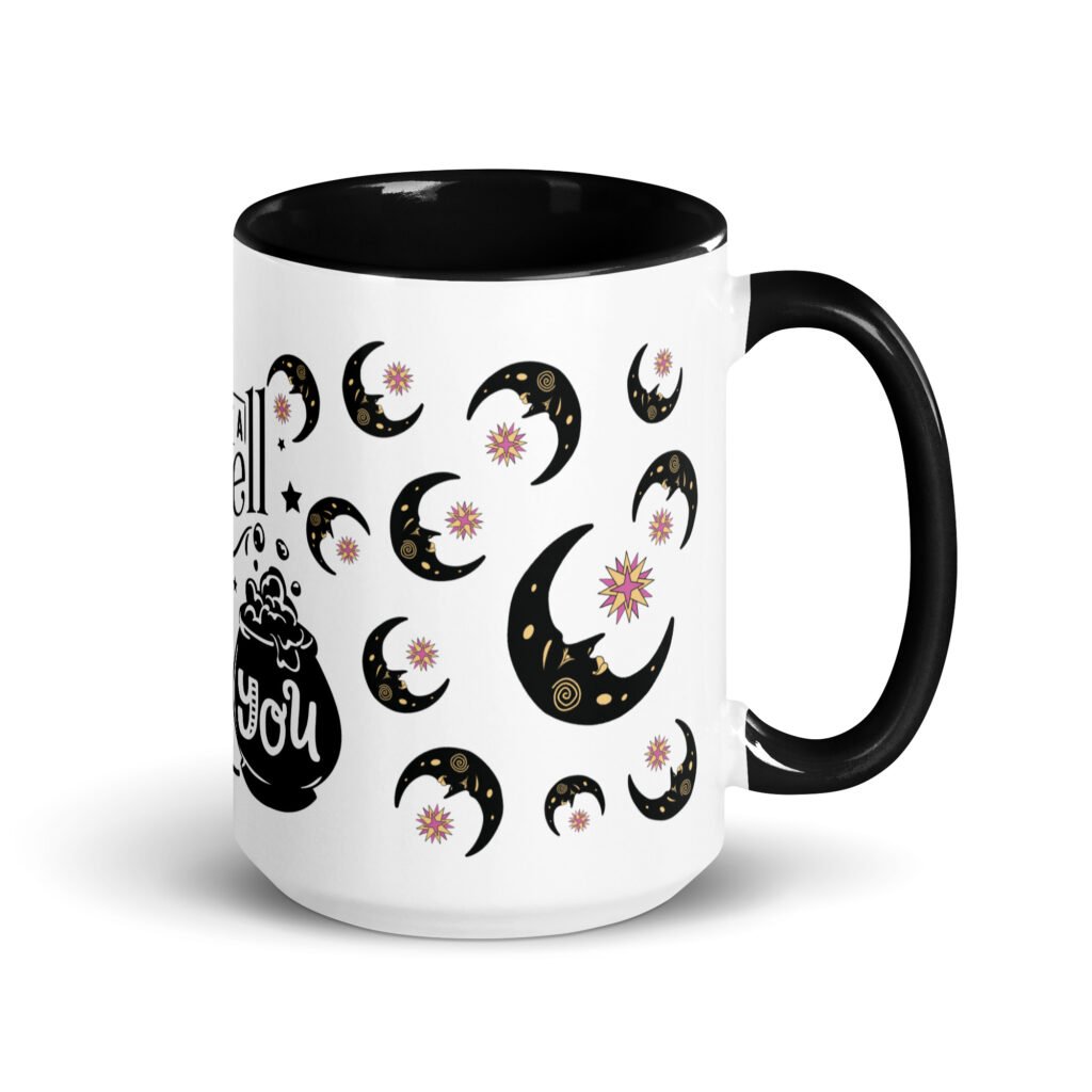 Enchanting ‘I Put a Spell on You’ Glossy Mug – Magical Glossy White Mug & Magic Mug Gift