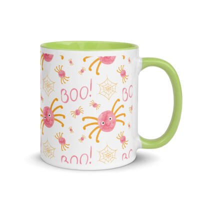 Tea Mug with Color Inside (11oz and 15oz): Boo-tiful Mornings with Halloween Vibes