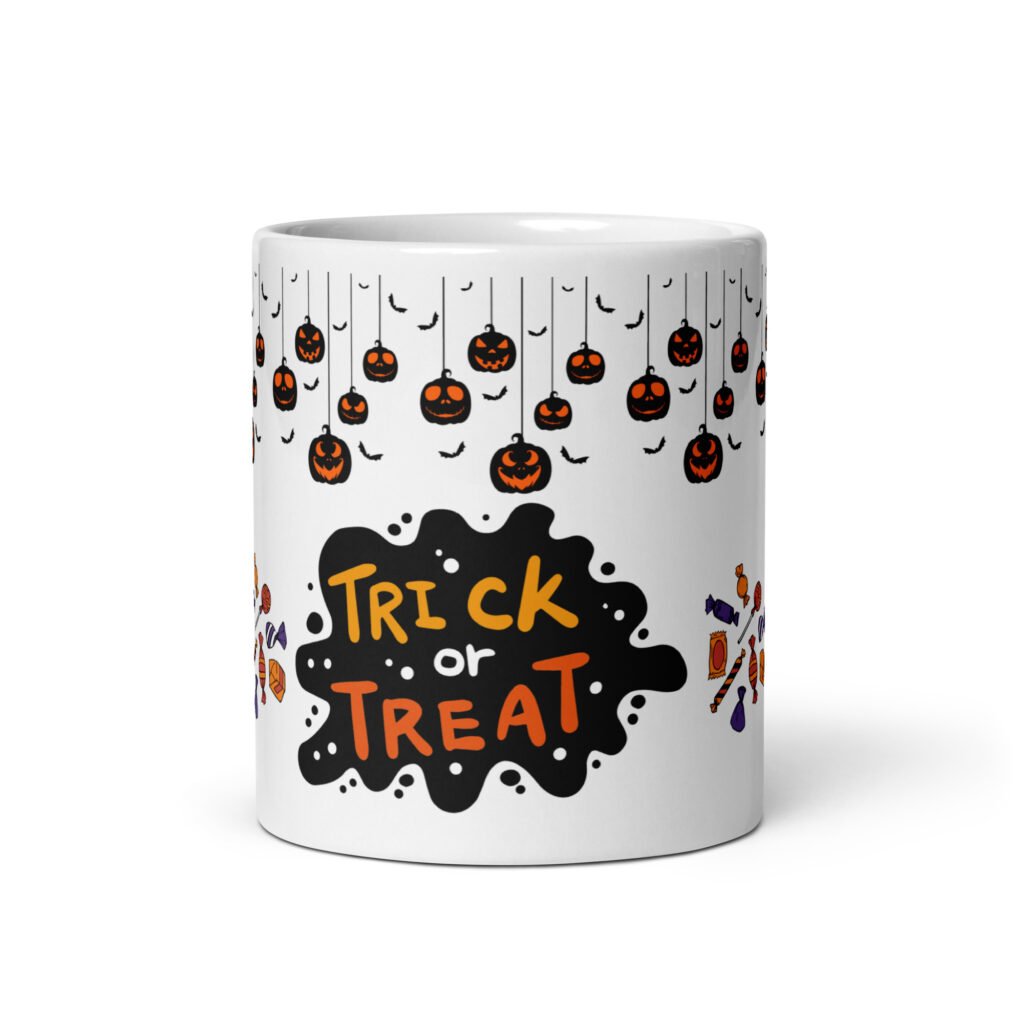 Halloween Glossy White Coffee Mug Gift