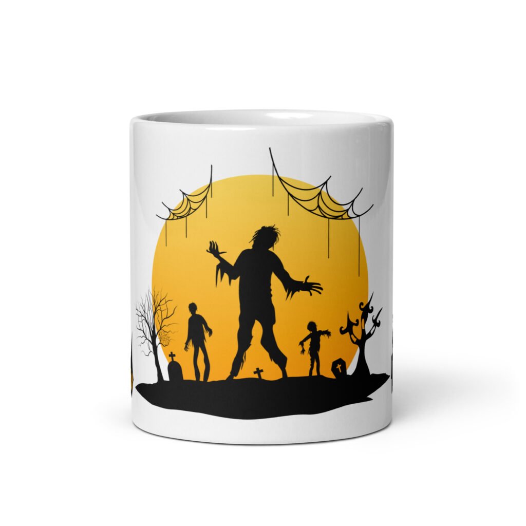 Halloween White Glossy Mug – Choose Your Design & Size | 11oz & 15oz